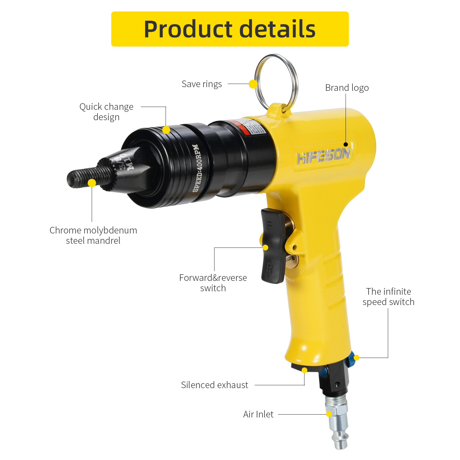 Pneumatic Air Rivet Nut Guns I - Rivet Gun Air recension och pris