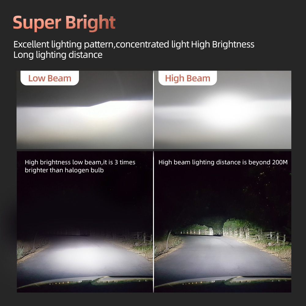 4Pcs LED 9005 Car Headlight 13 - Headlight Aiming Tool recension och pris
