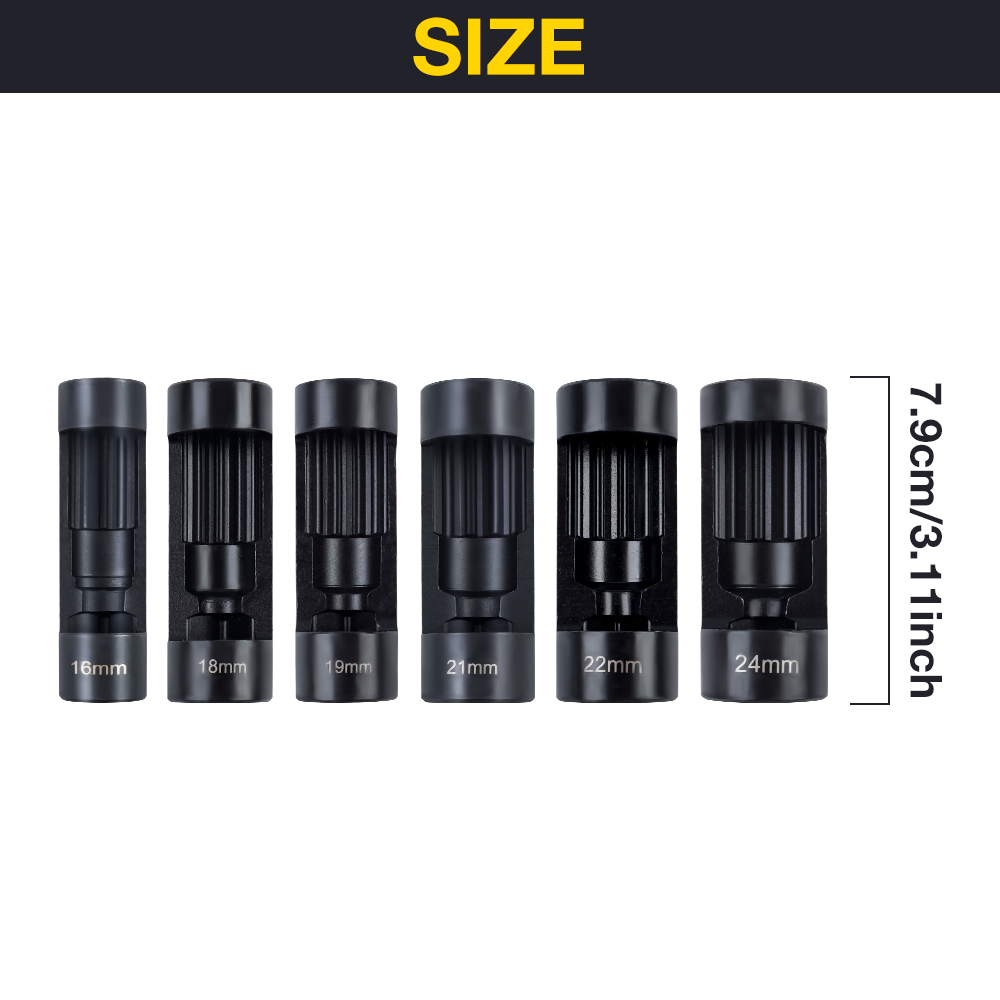 6PCS Suspension Stud Nut Socke - Valve Spring Compressor recension och pris