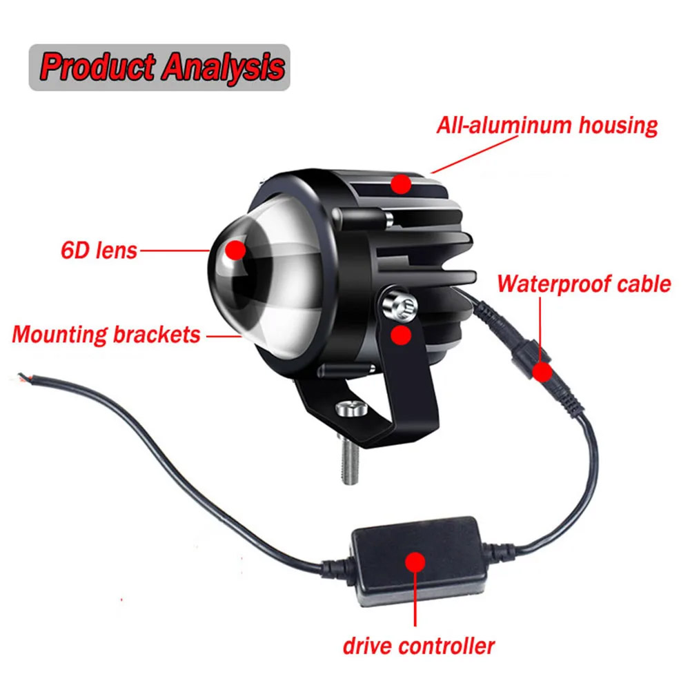 Motorcycle Led Lamp Headlight  - Headlight Aiming Tool recension och pris