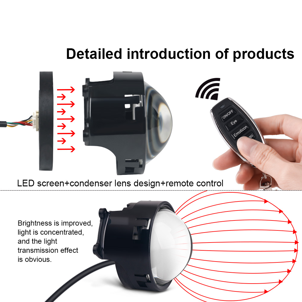 Car Dynamic Devil's Eye LED Li - Headlight Aiming Tool recension och pris